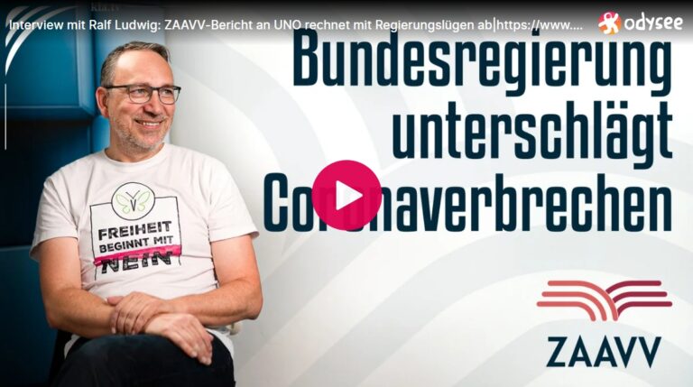 Mehr über den Artikel erfahren Interview mit Ralf Ludwig: ZAAVV-Bericht an UNO rechnet mit Regierungslügen ab