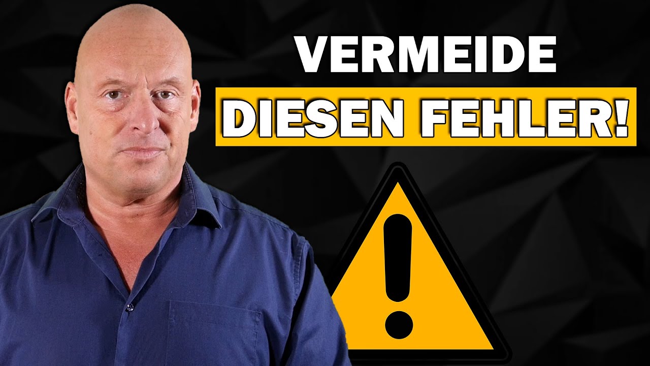 ACHTUNG: Diesen Fehler machen 99% der Menschen