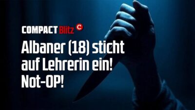 Mehr über den Artikel erfahren Albaner (18) sticht auf Lehrerin ein! NOT-OP!