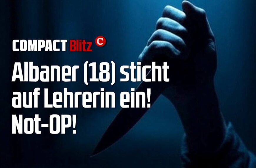 Albaner (18) sticht auf Lehrerin ein! NOT-OP!
