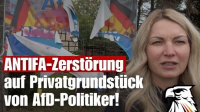 Mehr über den Artikel erfahren ANTIFA zerstört Eigentum auf Grundstück des AfD-Landtagsabgeordneten Lothar Waehler