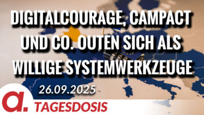 Mehr über den Artikel erfahren Digitalcourage, Campact und Co. outen sich als willige Systemwerkzeuge | Von Norbert Häring