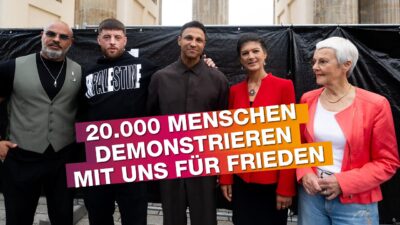 Mehr über den Artikel erfahren Backstage bei unserer großen Friedenskundgebung