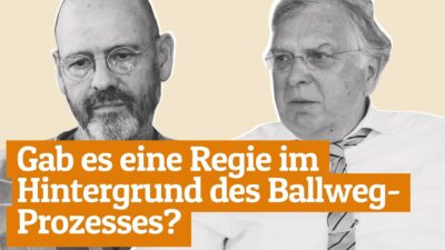 Mehr über den Artikel erfahren Befangene Staatsanwälte und zornige CDUler | Thomas Moser & Rechtsantwalt Reinhard Löffler