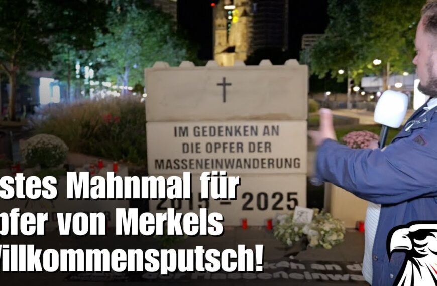 BERLIN: Deutschland-Kurier errichtet erstes Mahnmal für alle Opfer von Merkels Willkommensputsch!