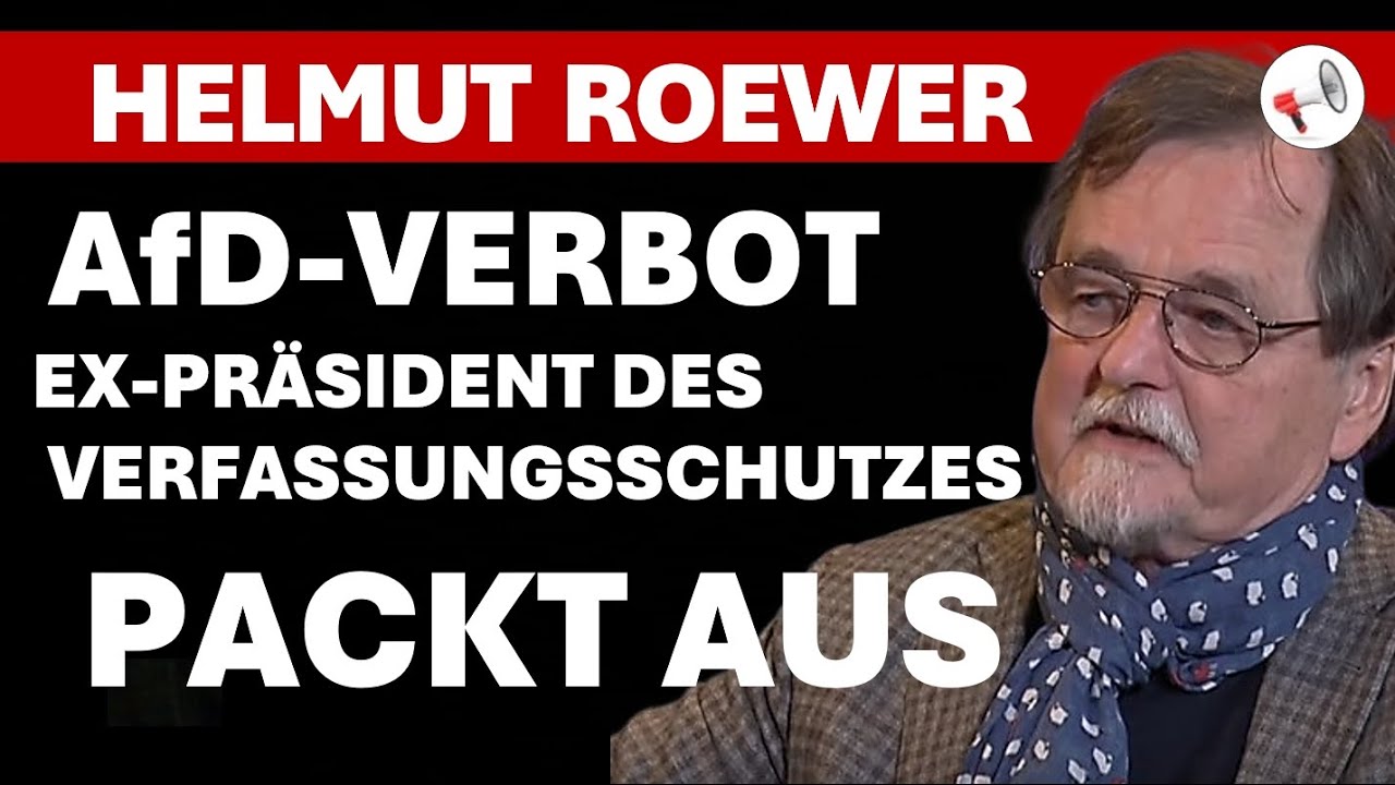 Der Verfassungsschutz handelt illegal und verfassungsfeindlich | Dr. Helmut Roewer im Interview