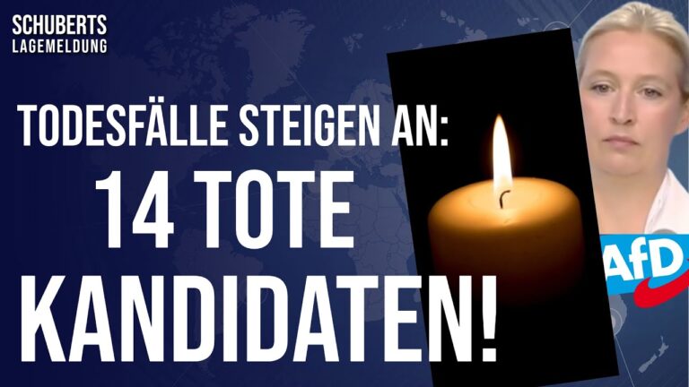 Mehr über den Artikel erfahren Eilt◼️Aus diesem Grund – Todesfälle noch höher?◼️Todesermittlungsverfahren bei AfD-Toten◼️Weidel…