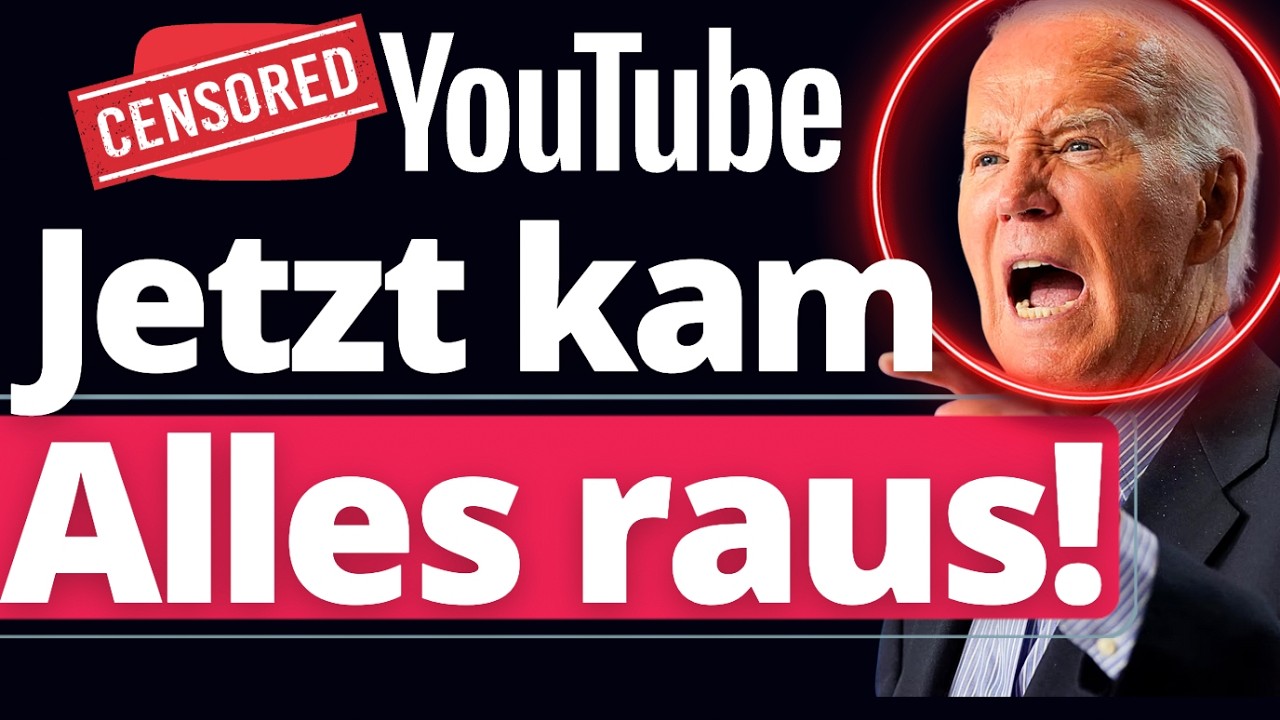 Enthüllt: YouTube gesteht ZENSUR auf Druck der Regierung!