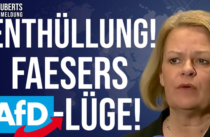 EXKLUSIV💥ÜBERFÜHRT: HIER ist der Beweis ihrer AfD-Lüge! + SKANDAL-AUFTRITT von Faeser!