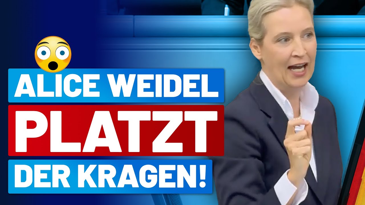 Alice Weidel holt zur Generalabrechnung mit der kompletten politischen Klasse aus! – AfD-Fraktion