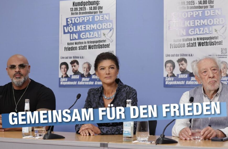 Frieden statt Wettrüsten! Kundgebung am 13.9. in Berlin feat. Massiv & Dieter Hallervorden