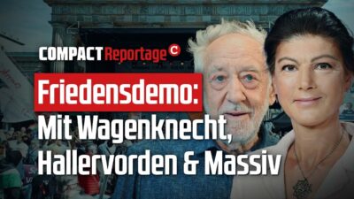 Mehr über den Artikel erfahren Friedensdemo: Mit Wagenknecht, Hallervorden & Massiv