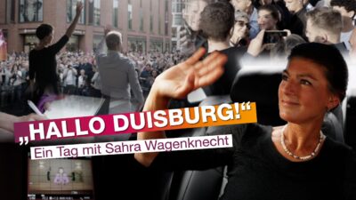 Mehr über den Artikel erfahren „Hallo Duisburg!“ –  Ein Tag mit Sahra Wagenknecht