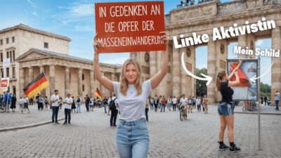 Mehr über den Artikel erfahren Ich bin mit diesem „rechten“ Schild durch Berlin gelaufen & das ist passiert…