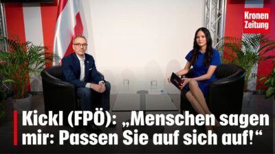 Mehr über den Artikel erfahren Kickl (FPÖ): „Menschen sagen mir: Passen Sie auf sich auf!“ I KATIA WAGNER krone.tv