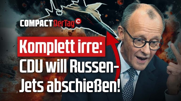 Mehr über den Artikel erfahren Komplett irre: CDU will Russen-Jets abschießen!💥
