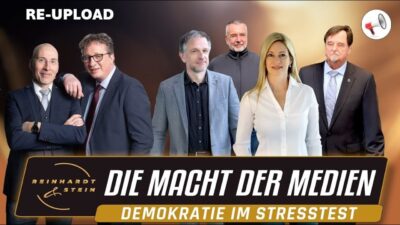 Mehr über den Artikel erfahren Reinhardt & Stein: Die Macht der Lügenpresse – Demokratie im Stresstest | Gesprächsrunde