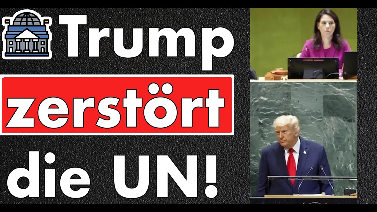Rundumschlag bei der UN! Trump teilt aus! Klimaschwindel, Migration & Baerbock schaut gefrustet zu!