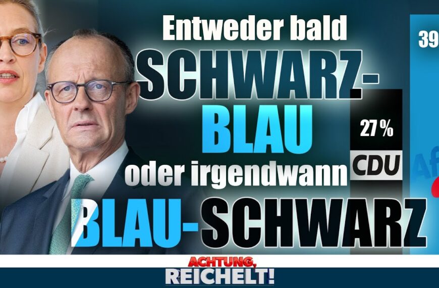 Schwarz-Blau oder Blau-Schwarz! Das ist die wahre Frage für die CDU | Achtung, Reichelt