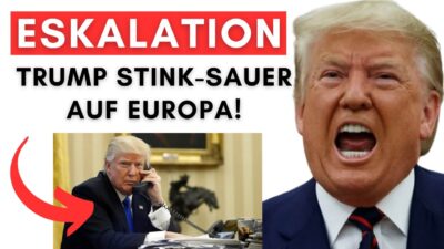 Mehr über den Artikel erfahren Trump rastet am Telefon aus & kürzt Militärhilfe für Europa! Grund brisant!