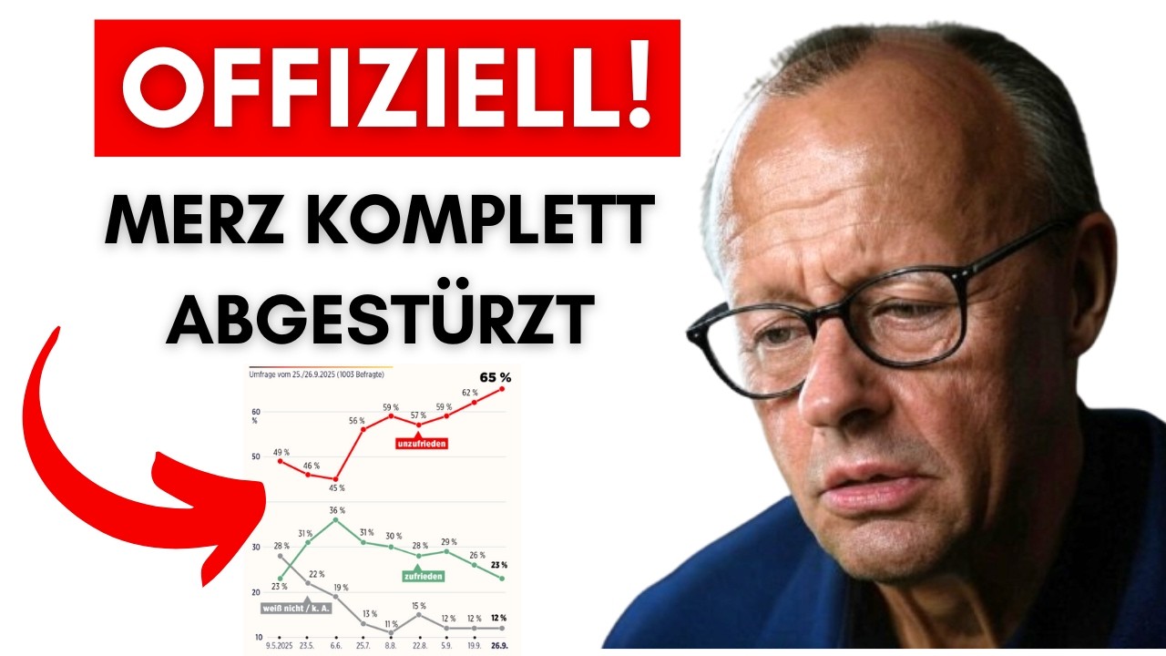 Umfrage-Katastrophe: GANZ Deutschland hasst Merz & seine Anti-Deutschland Politik!