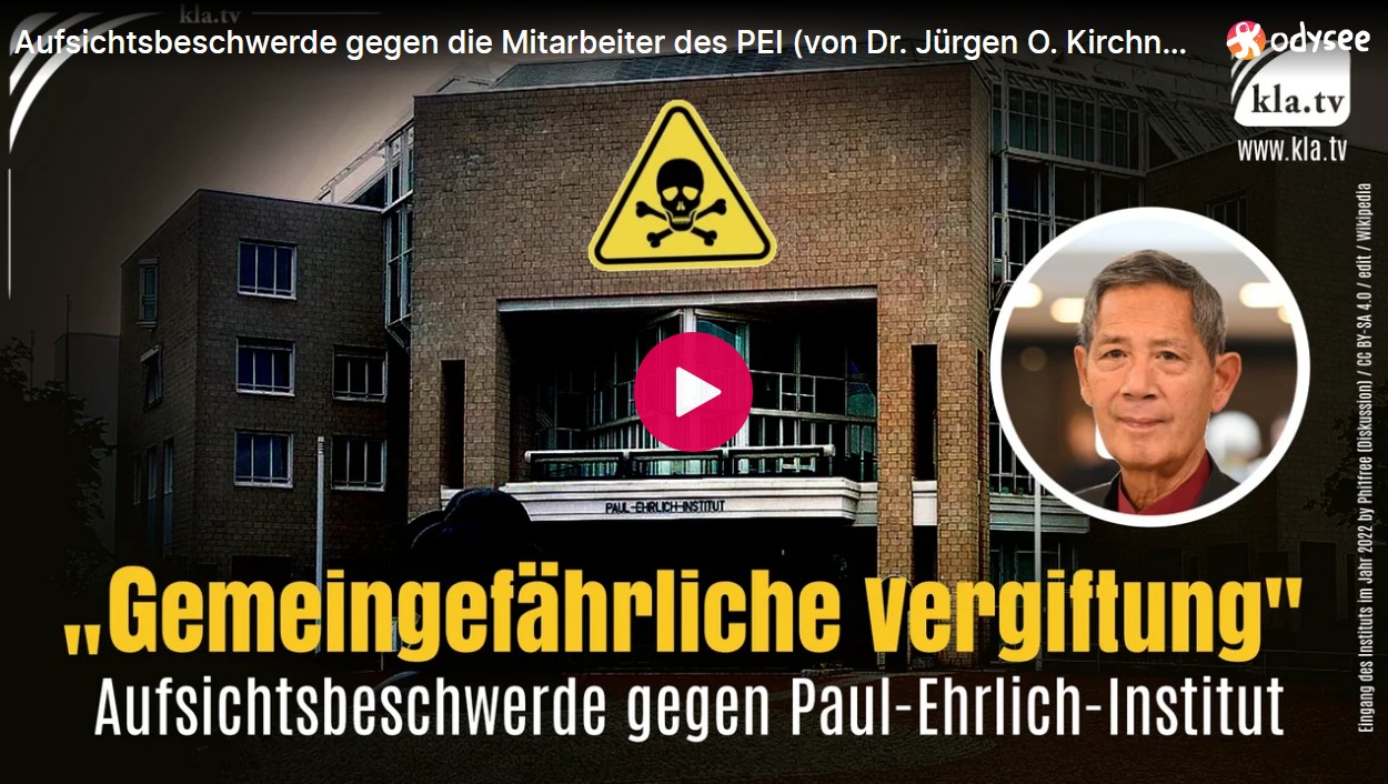 Mehr über den Artikel erfahren Aufsichtsbeschwerde gegen die Mitarbeiter des PEI (von Dr. Jürgen O. Kirchner)