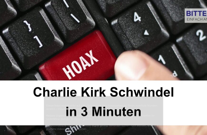 Der Charlie Kirk Schwindel in 3 Minuten