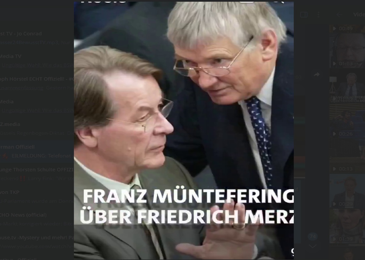 Mehr über den Artikel erfahren Franz Müntefering mit einer interessanten Analyse über Friedrich Merz …
