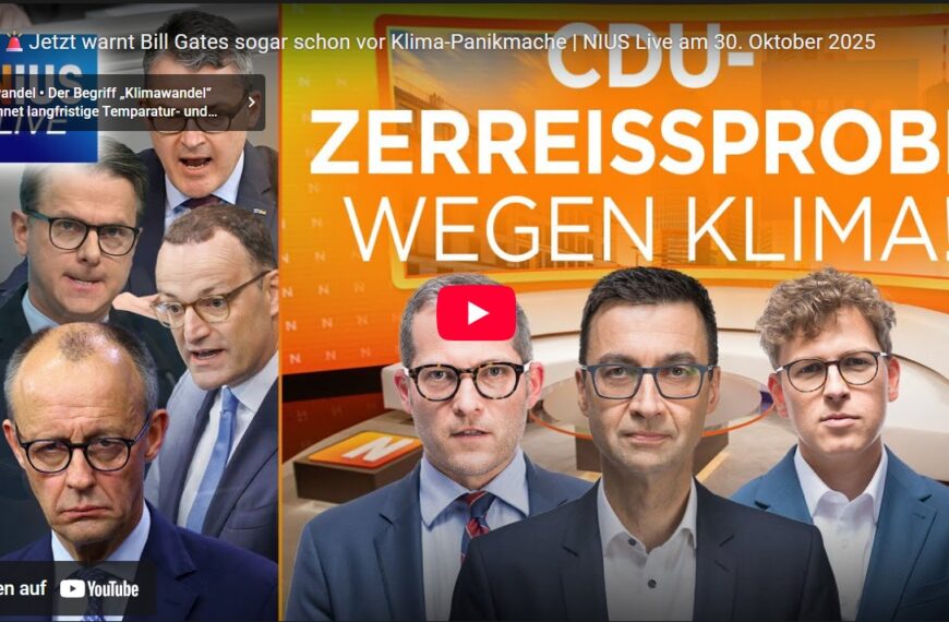 Jetzt warnt Bill Gates sogar schon vor Klima-Panikmache | NIUS