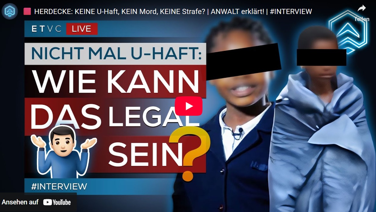 Mehr über den Artikel erfahren HERDECKE: KEINE U-Haft, KEIN Mord, KEINE Strafe? | ANWALT erklärt! | #INTERVIEW