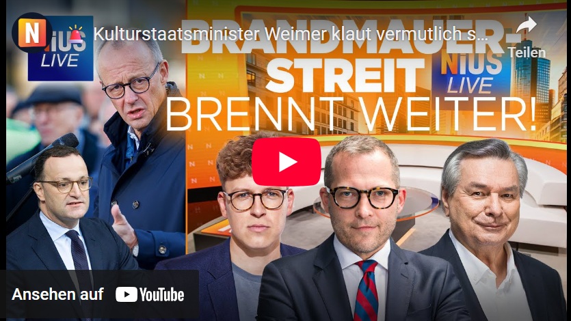 Kulturstaatsminister Weimer klaut vermutlich selbst Texte | NIUS Live