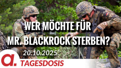 Mehr über den Artikel erfahren Wer möchte für Mr. BlackRock sterben? | Von Paul Clemente