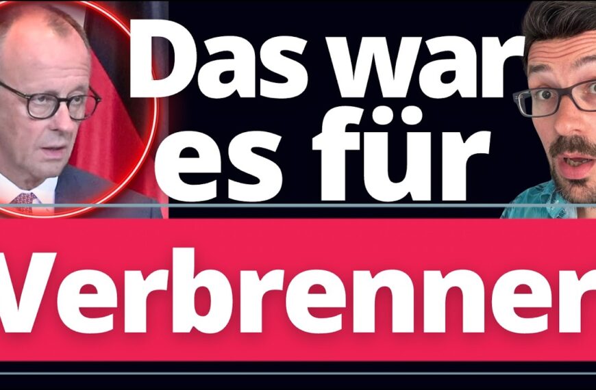Achtung: Verbrenner-AUS WIRD KOMMEN! Merz völlig neben der Spur!