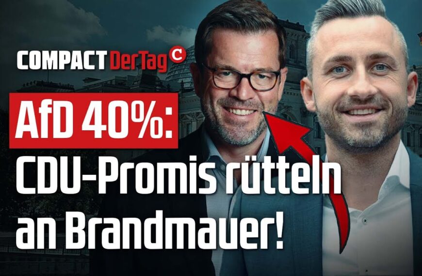 AfD 40%: CDU-Promis rütteln an Brandmauer💥