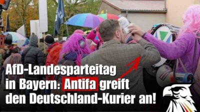 Mehr über den Artikel erfahren AfD-Landesparteitag in Bayern: Antifa greift den Deutschland-Kurier an!