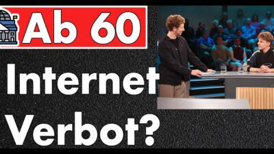 Mehr über den Artikel erfahren ARD-Influencer fordert Social-Media-Verbot ab 60, aber arbeiten bis 67 und Steuern bis zum Tod?