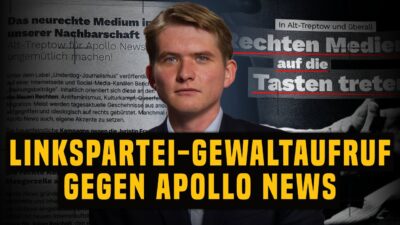 Mehr über den Artikel erfahren „Auf die Tasten treten“: Linkspartei will Apollo News aus Redaktionsräumen vertreiben