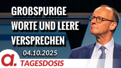 Mehr über den Artikel erfahren Großspurige Worte und leere Versprechen | Von Janine Beicht