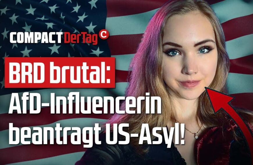 BRD brutal: AfD-Influencerin beantragt US-Asyl!💥