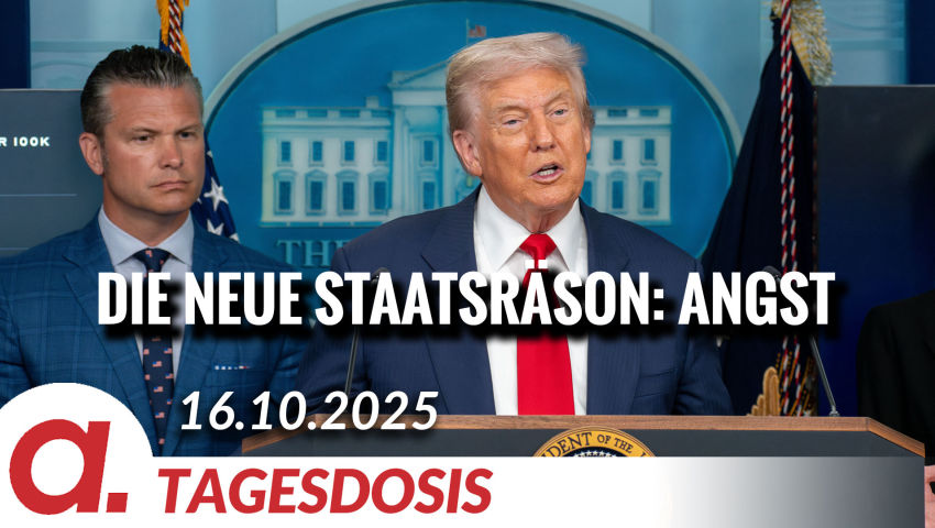 Die neue Staatsräson: Angst | Von Sabiene Jahn