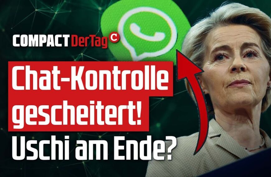 Chat-Kontrolle gescheitert! Uschi am Ende?💥