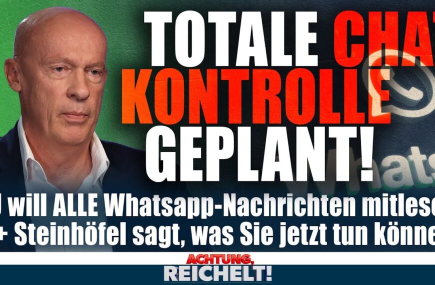 Chat-Überwachung! Sie wollen die totale Kontrolle! | Achtung, Reichelt! vom 06.10.2025