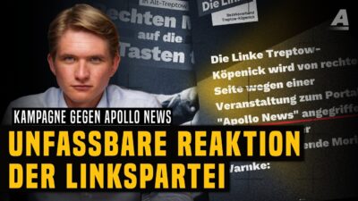 Mehr über den Artikel erfahren Die Linke legt gegen Apollo News nach – diese Konsequenzen muss es jetzt geben
