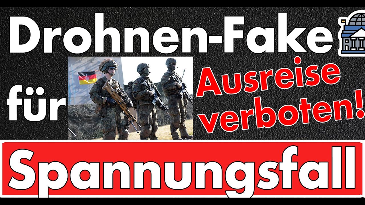 Drohnen-Fake für den Spannungsfall? Ausreisesperre, Arbeitspflicht, Wehrdienst & Zwangsarbeit!
