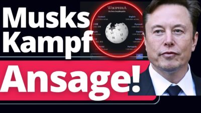 Mehr über den Artikel erfahren Elon Musk: „Jetzt machen wir Wikipedia platt!“