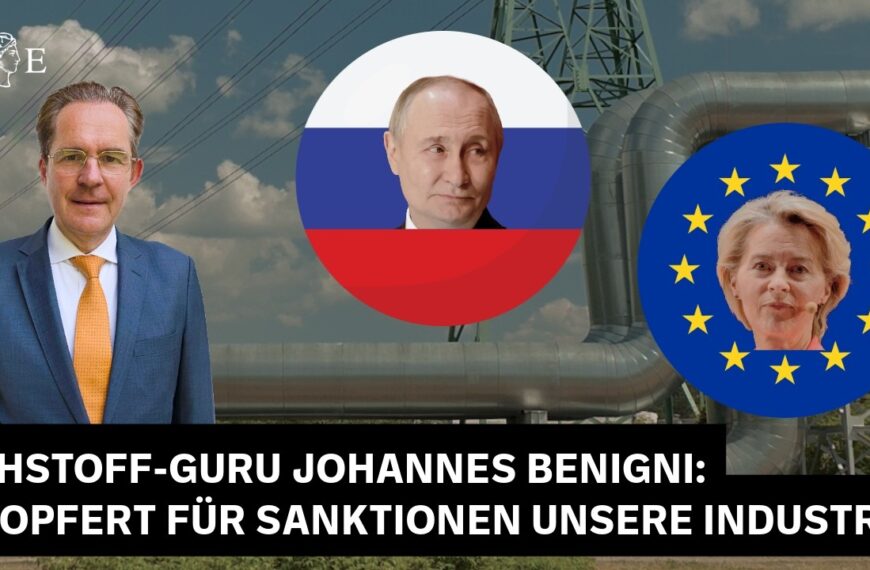 EU opfert für Sanktionen unsere Industrie | Rohstoff-Guru Johannes Benigni