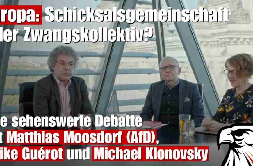 Europa: Schicksalsgemeinschaft oder Zwangskollektiv? | Moosdorf (AfD), Guérot und Klonovsky
