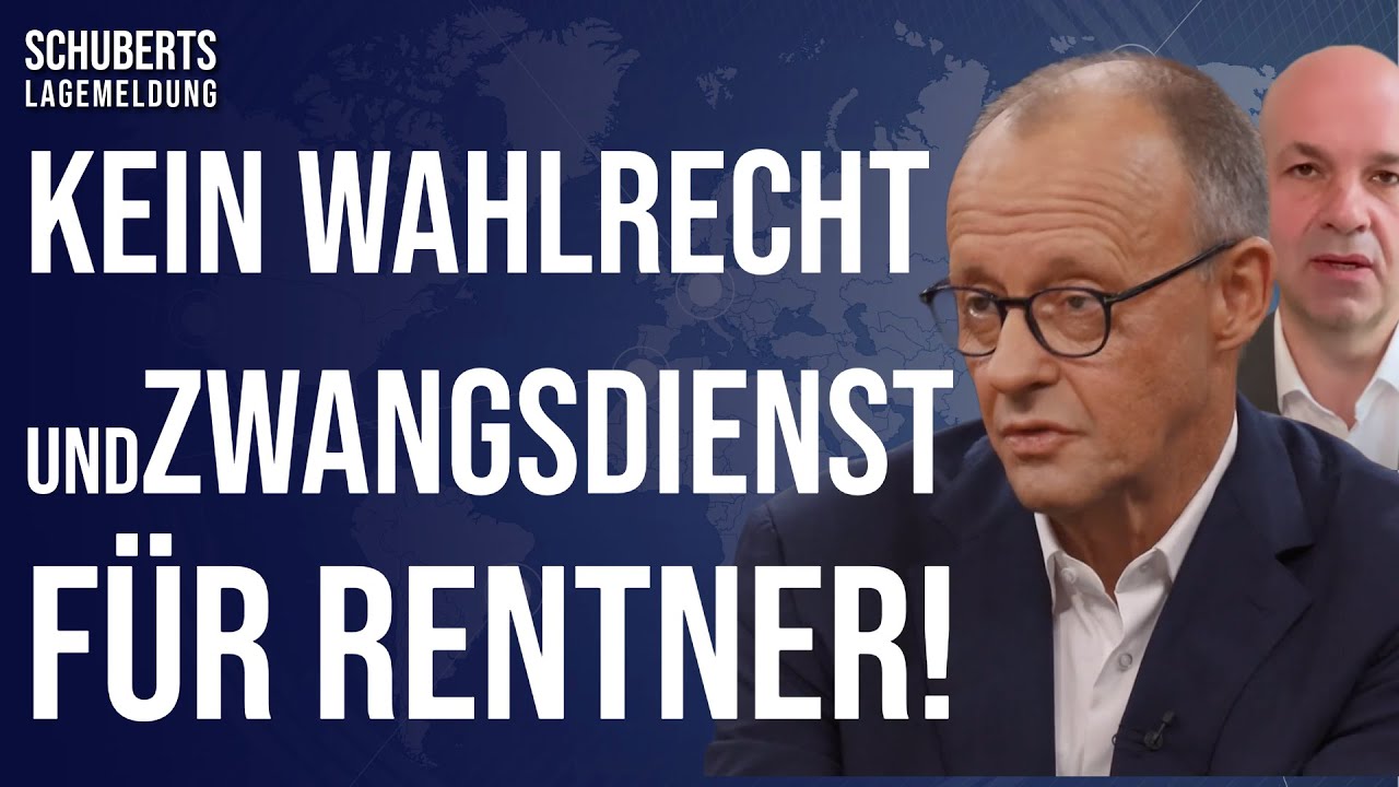 Mehr über den Artikel erfahren Feindbild Rentner💥Geheimplan: Rente erst mit 73 Jahren💥Merz mit Skandal-Ankündigung und AfD-Blamage