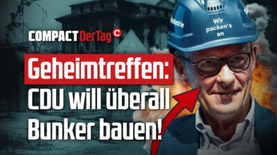 Mehr über den Artikel erfahren Geheimtreffen: CDU will überall Bunker bauen!💥