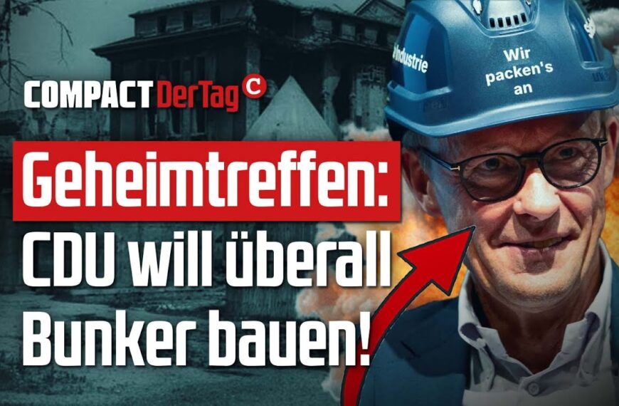 Geheimtreffen: CDU will überall Bunker bauen!💥